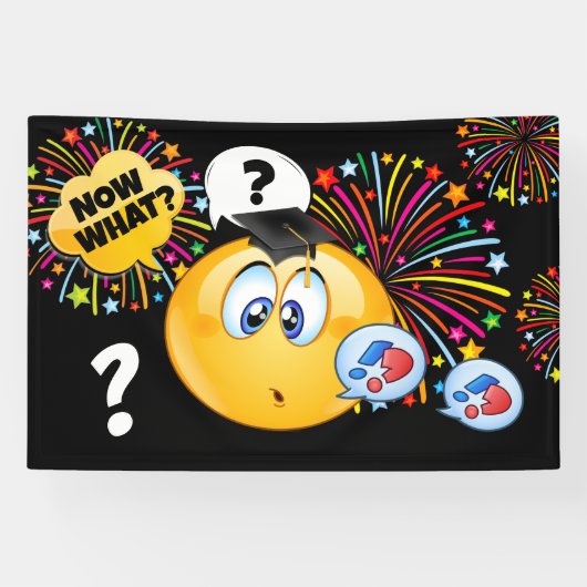 GRAPPIG Gefeliciteerd Afstuderen Spandoek (Horizontaal)