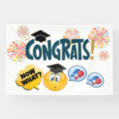 GRAPPIG Gefeliciteerd Afstuderen Spandoek (Horizontaal)