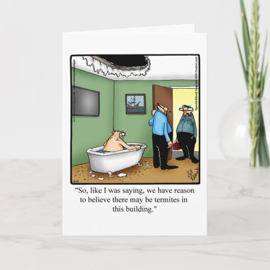 Grappig Gefeliciteerd Appartement / Appartement Ka Kaart (Voorkant)