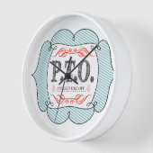 Grappig Gefeliciteerd, gepromoot om tijd uit te st (Hoek)