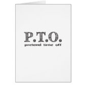 Grappig Gefeliciteerd, gepromoot om tijd uit te st (Voorkant)