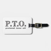 Grappig Gefeliciteerd, gepromoot om tijd uit te st Bagagelabel (Voorkant horizontaal)