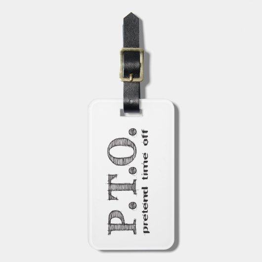 Grappig Gefeliciteerd, gepromoot om tijd uit te st Bagagelabel (Voorkant verticaal)