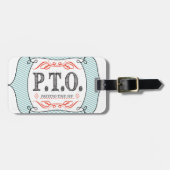 Grappig Gefeliciteerd, gepromoot om tijd uit te st Bagagelabel (Voorkant horizontaal)