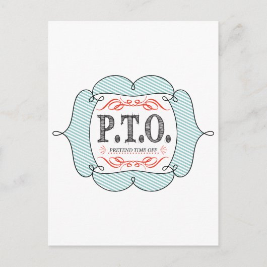 Grappig Gefeliciteerd, gepromoot om tijd uit te st Briefkaart (Voorkant)