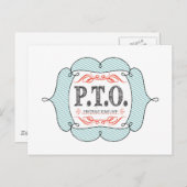 Grappig Gefeliciteerd, gepromoot om tijd uit te st Briefkaart (Voorkant / Achterkant)