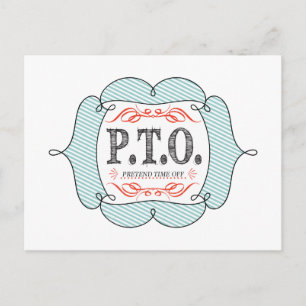 Grappig Gefeliciteerd, gepromoot om tijd uit te st Briefkaart