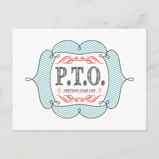 Grappig Gefeliciteerd, gepromoot om tijd uit te st Briefkaart (Voorkant)