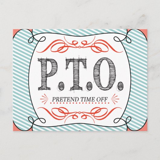 Grappig Gefeliciteerd, gepromoot om tijd uit te st Briefkaart (Voorkant)