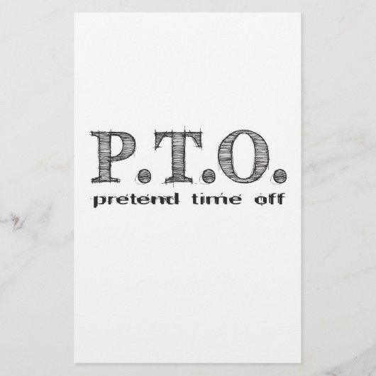 Grappig Gefeliciteerd, gepromoot om tijd uit te st Briefpapier (Voorkant)