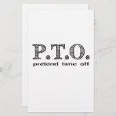 Grappig Gefeliciteerd, gepromoot om tijd uit te st Briefpapier (Voorkant / Achterkant)