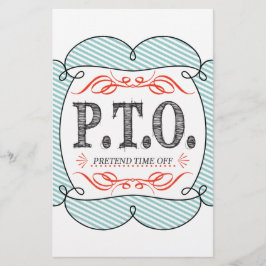 Grappig Gefeliciteerd, gepromoot om tijd uit te st Briefpapier