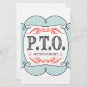 Grappig Gefeliciteerd, gepromoot om tijd uit te st Briefpapier (Voorkant / Achterkant)