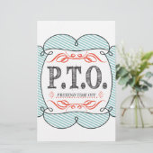 Grappig Gefeliciteerd, gepromoot om tijd uit te st Briefpapier (Staand voorkant)