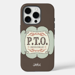 Grappig Gefeliciteerd, gepromoot om tijd uit te st iPhone 16 Pro Hoesje