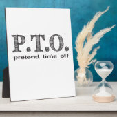 Grappig Gefeliciteerd, gepromoot om tijd uit te st Fotoplaat (Zijkant)