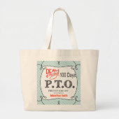 Grappig Gefeliciteerd, gepromoot om tijd uit te st Grote Tote Bag (Voorkant)