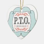 Grappig Gefeliciteerd, gepromoot om tijd uit te st Keramisch Ornament (Links)