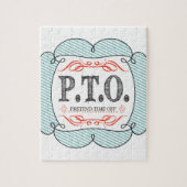 Grappig Gefeliciteerd, gepromoot om tijd uit te st Legpuzzel (Verticaal)