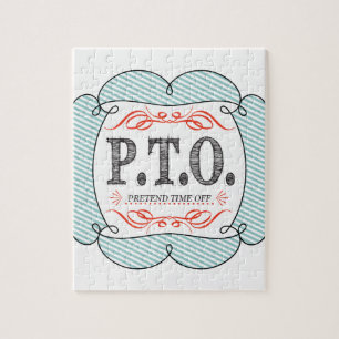 Grappig Gefeliciteerd, gepromoot om tijd uit te st Legpuzzel