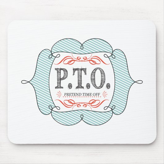 Grappig Gefeliciteerd, gepromoot om tijd uit te st Muismat (Voorkant)