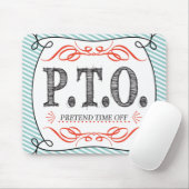 Grappig Gefeliciteerd, gepromoot om tijd uit te st Muismat (Met muis)