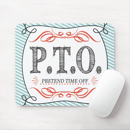 Grappig Gefeliciteerd, gepromoot om tijd uit te st Muismat (Met muis)