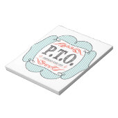 Grappig Gefeliciteerd, gepromoot om tijd uit te st Notitieblok (Linkerzijde)