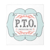 Grappig Gefeliciteerd, gepromoot om tijd uit te st Notitieblok (Voorkant)