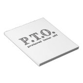 Grappig Gefeliciteerd, gepromoot om tijd uit te st Notitieblok (Schuin)