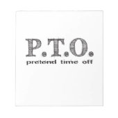 Grappig Gefeliciteerd, gepromoot om tijd uit te st Notitieblok (Voorkant)