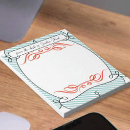 Grappig Gefeliciteerd, gepromoot om tijd uit te st Notitieblok