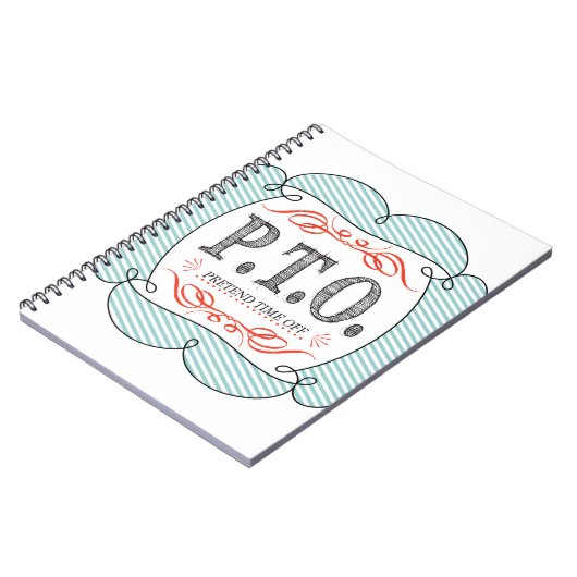 Grappig Gefeliciteerd, gepromoot om tijd uit te st Notitieboek (Linkerzijde)