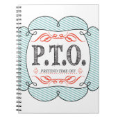 Grappig Gefeliciteerd, gepromoot om tijd uit te st Notitieboek (Voorkant)