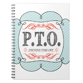 Grappig Gefeliciteerd, gepromoot om tijd uit te st Notitieboek