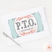 Grappig Gefeliciteerd, gepromoot om tijd uit te st Rechthoekige Sticker (Envelop)