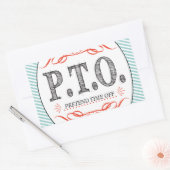 Grappig Gefeliciteerd, gepromoot om tijd uit te st Rechthoekige Sticker (Envelop)