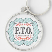 Grappig Gefeliciteerd, gepromoot om tijd uit te st Sleutelhanger (Voorkant)