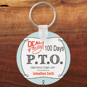 Grappig Gefeliciteerd, gepromoot om tijd uit te st Sleutelhanger