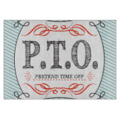 Grappig Gefeliciteerd, gepromoot om tijd uit te st Snijplank (Voorkant)