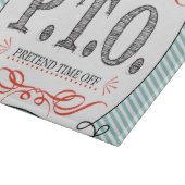 Grappig Gefeliciteerd, gepromoot om tijd uit te st Snijplank (Hoek)