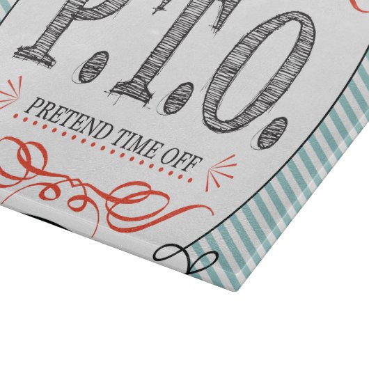 Grappig Gefeliciteerd, gepromoot om tijd uit te st Snijplank (Hoek)