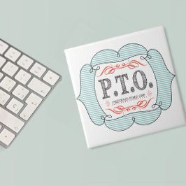 Grappig Gefeliciteerd, gepromoot om tijd uit te st Tegeltje