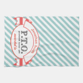 Grappig Gefeliciteerd, gepromoot om tijd uit te st Theedoek (Horizontaal)