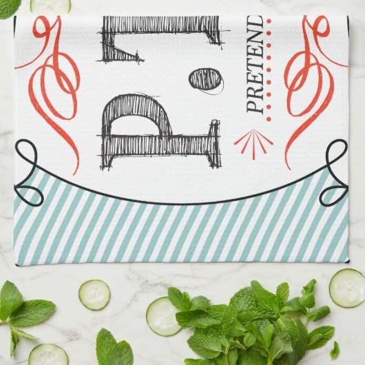 Grappig Gefeliciteerd, gepromoot om tijd uit te st Theedoek (Gevouwen)