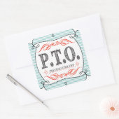 Grappig Gefeliciteerd, gepromoot om tijd uit te st Vierkante Sticker (Envelop)