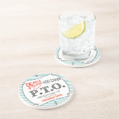 Grappig Gefeliciteerd, gepromoot om tijd uit te st Zandsteen Onderzetter (Zijkant)