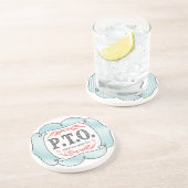 Grappig Gefeliciteerd, gepromoot om tijd uit te st Zandsteen Onderzetter (Zijkant)