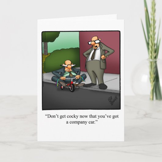 Grappig gefeliciteerd promotie Wenskaart Kaart (Voorkant)