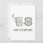 Grappig gefeliciteerd: Toast aan het gelukkige paa Save The Date (Voorkant)